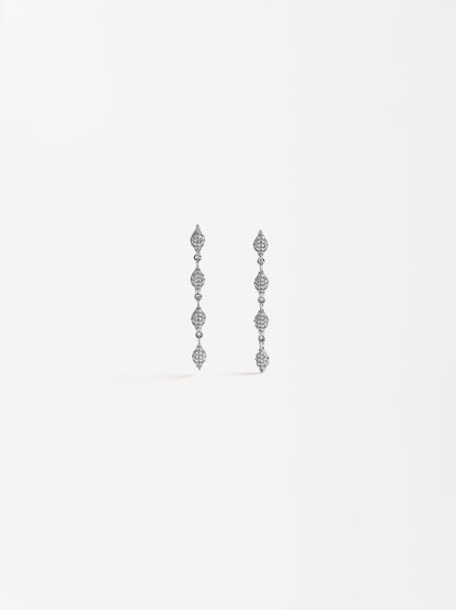 Long Earrings With Zirconias