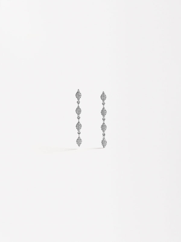 Long Earrings With Zirconias