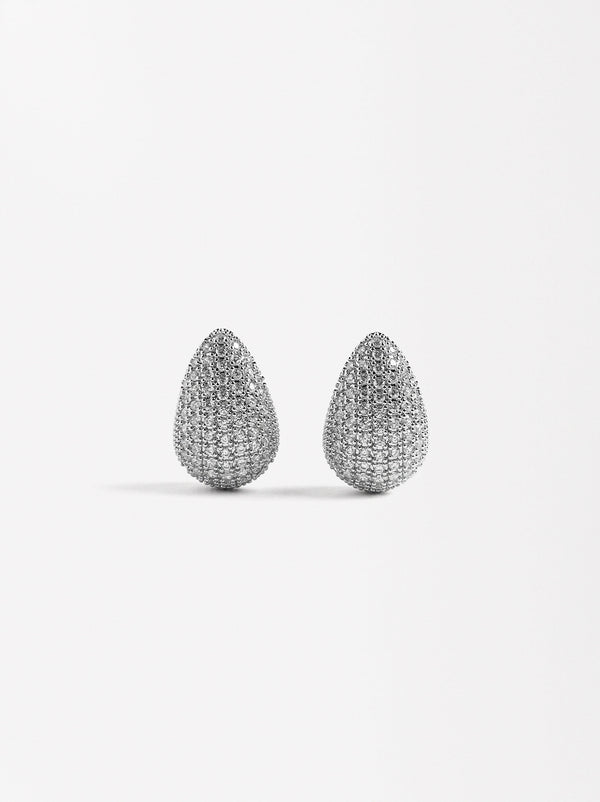 Drop Earrings With Zirconias