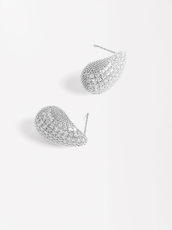 Drop Earrings With Zirconias