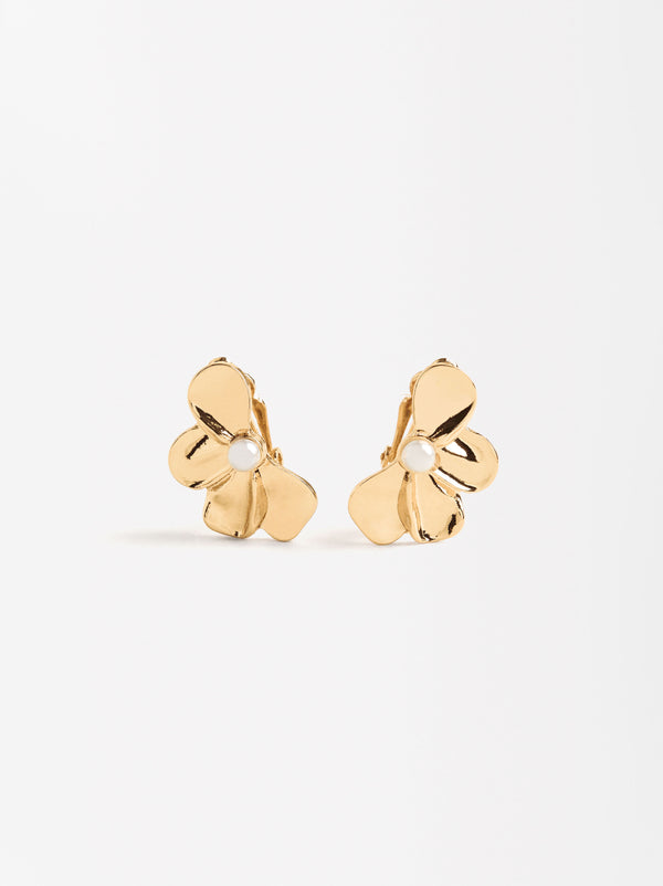 Half-Flower Earrings