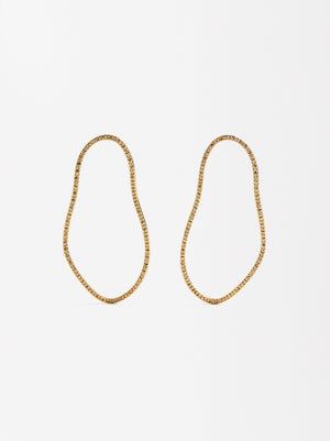 Irregular Earrings With Zirconias