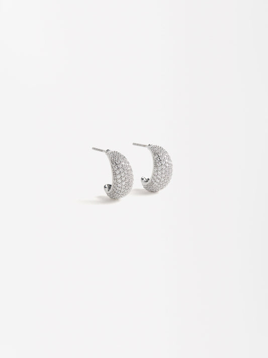 Drop Earrings With Zirconia