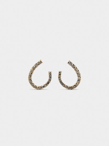Open Earrings With Zirconia