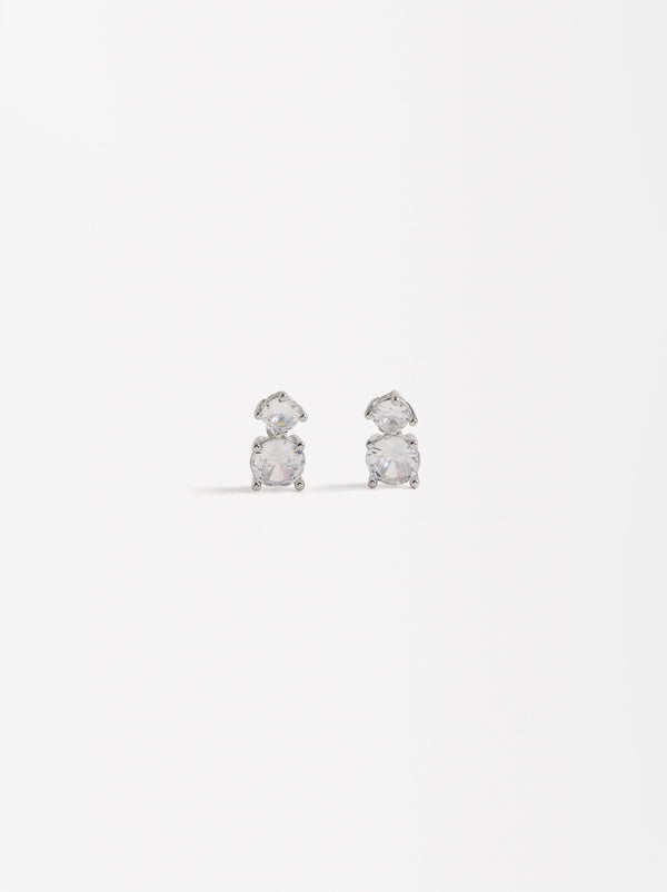 Short Zirconia Earrings