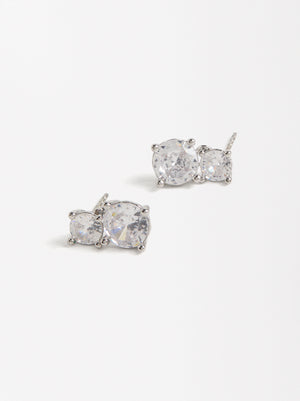 Short Zirconia Earrings