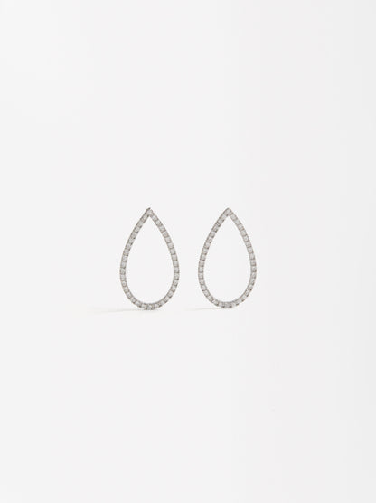 Teardrop Zirconia Earrings