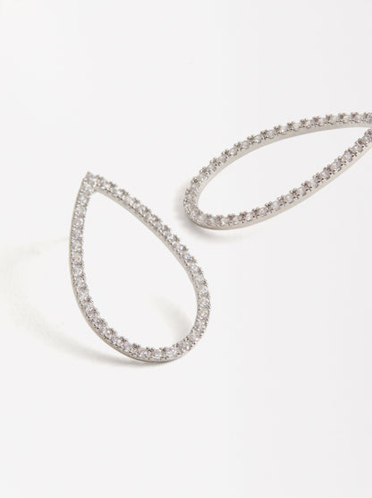 Teardrop Zirconia Earrings