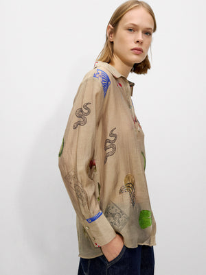 Printed Shirt With Long Sleeves