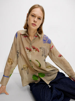 Printed Shirt With Long Sleeves