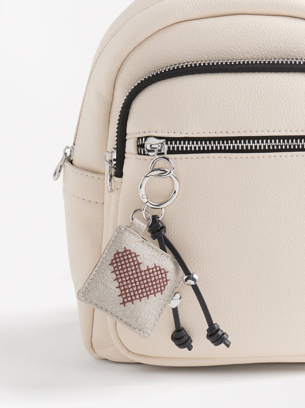 Backpack With Heart Pendant