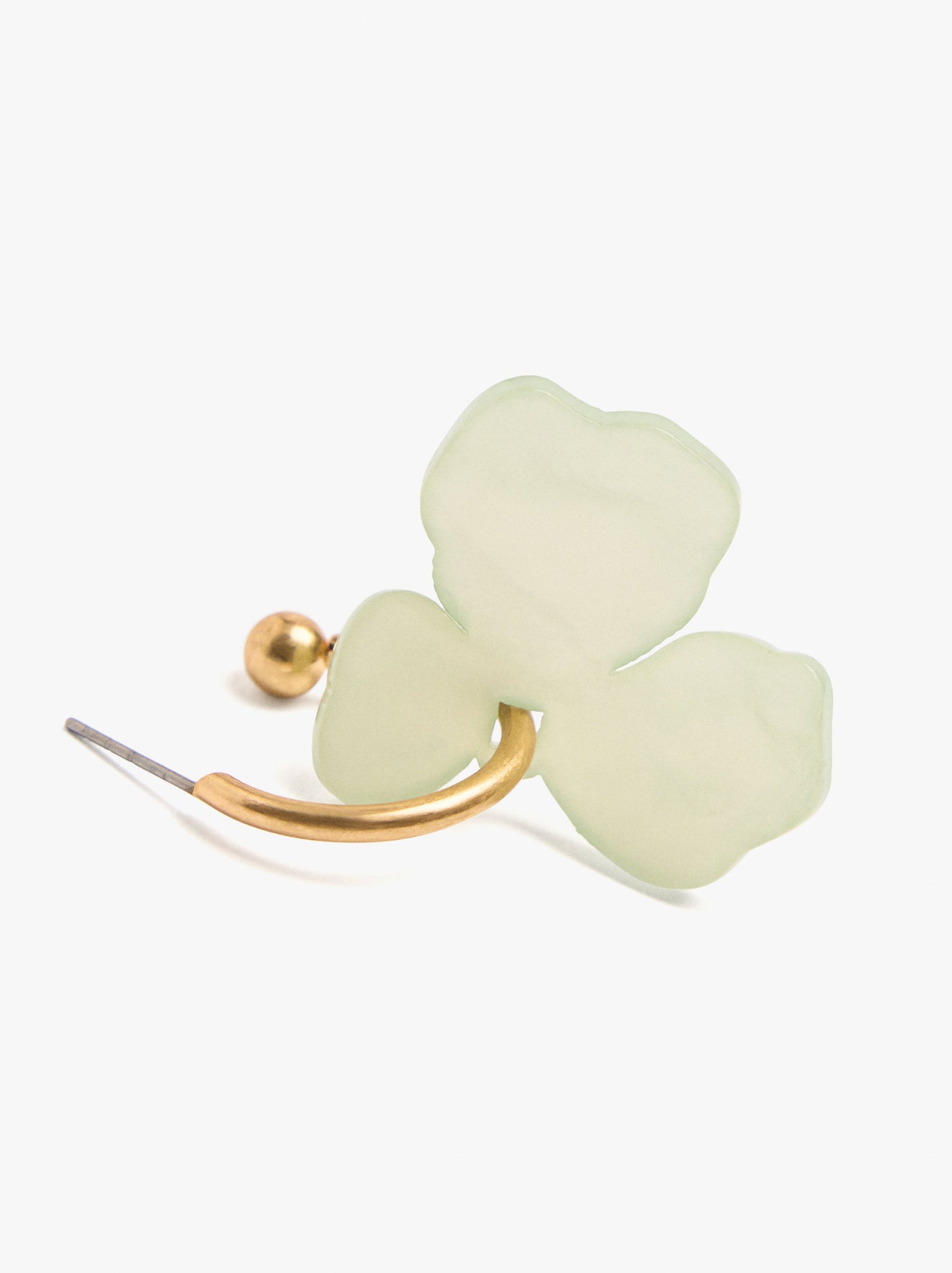 Hoop Earrings With Flower