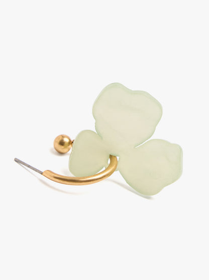 Hoop Earrings With Flower