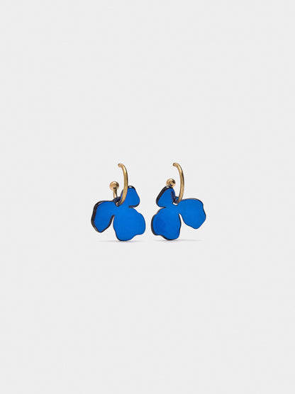 Hoop Earrings With Flower