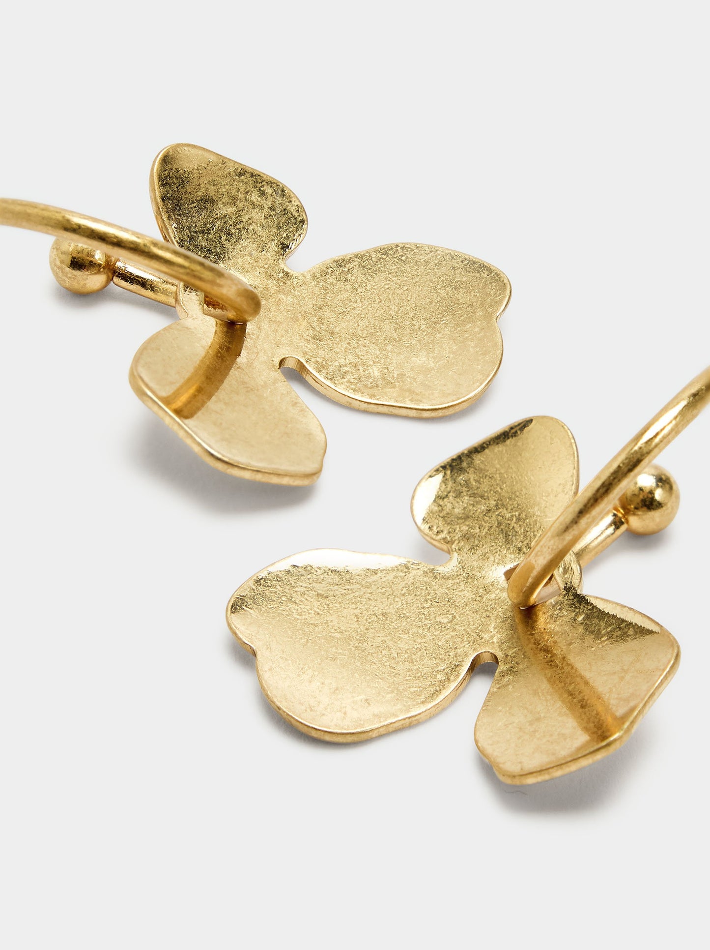 Hoop Earrings With Flower