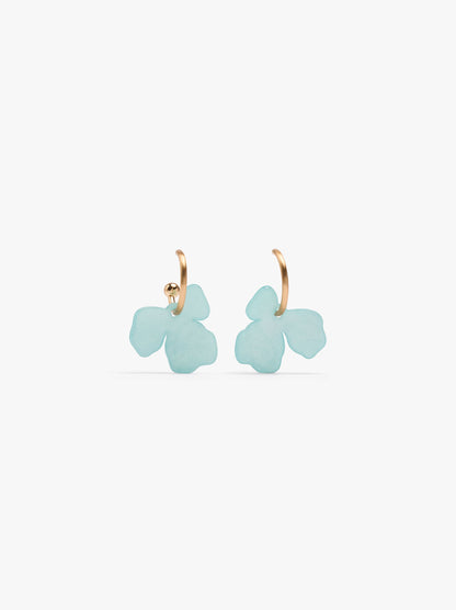 Hoop Earrings With Flower