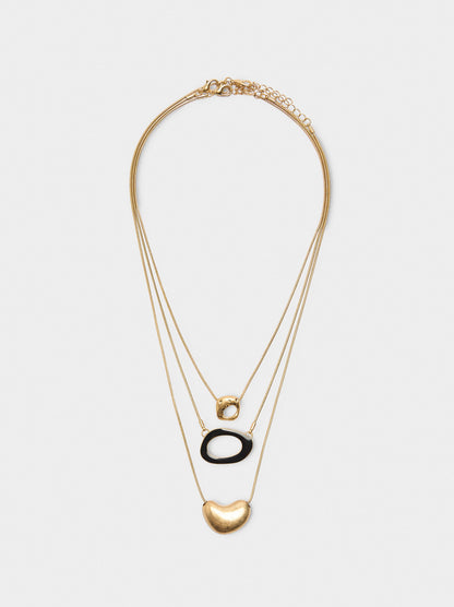 Set Of Necklaces With Pendants