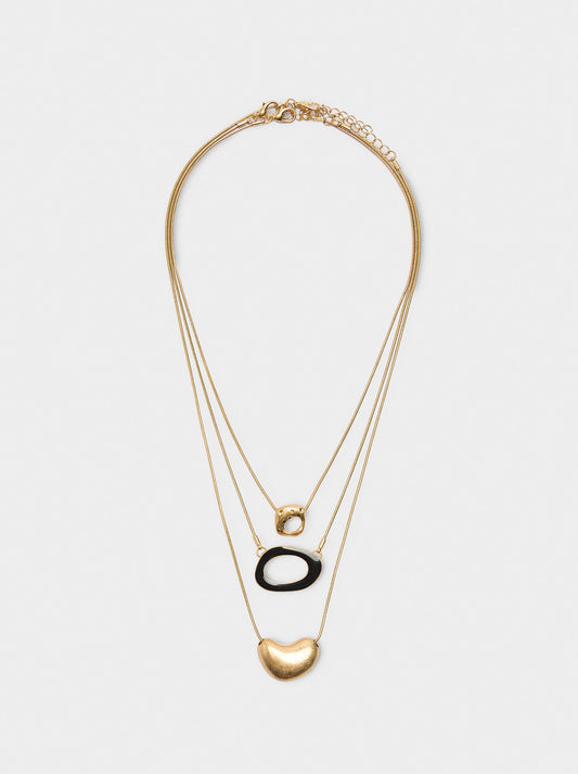 Set Of Necklaces With Pendants