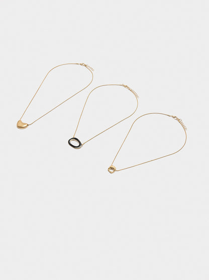 Set Of Necklaces With Pendants