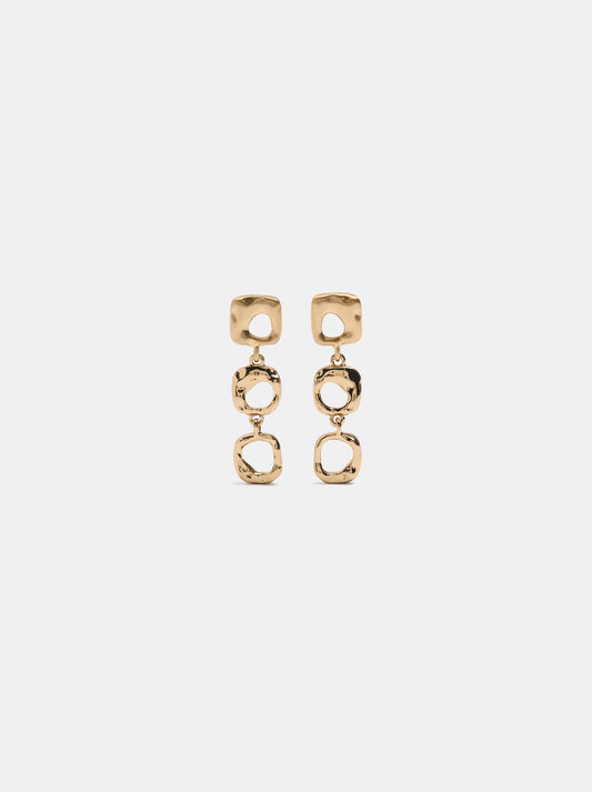 Long Irregular Hoop Earrings