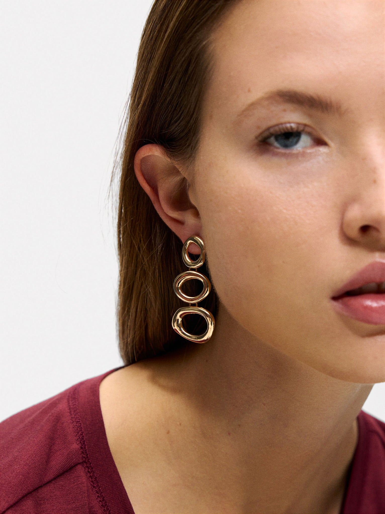 Long Earrings With Hoops