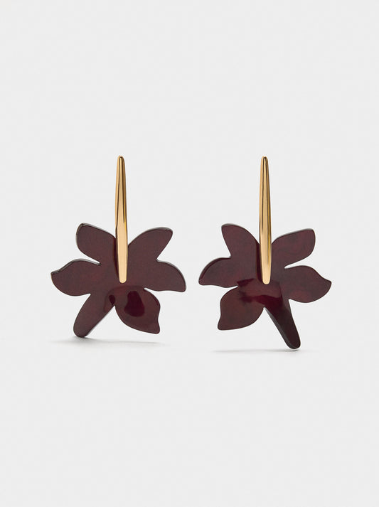 Long Earrings With Stone Effect