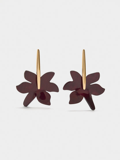 Long Earrings With Stone Effect