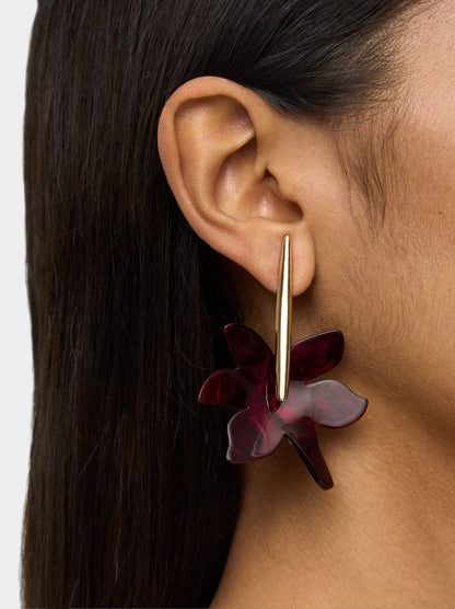 Long Earrings With Stone Effect
