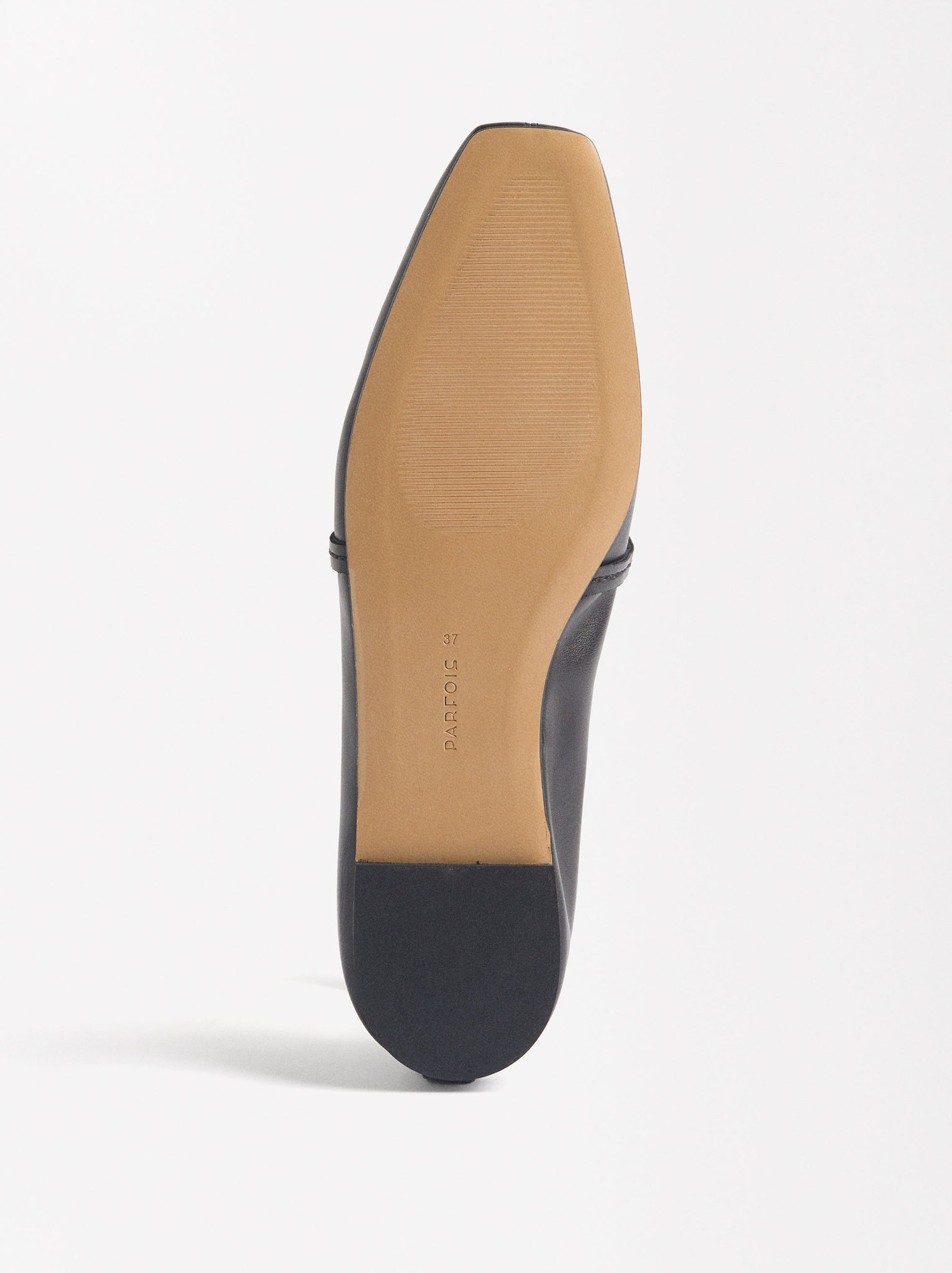 Leather Ballet Flats With Bow