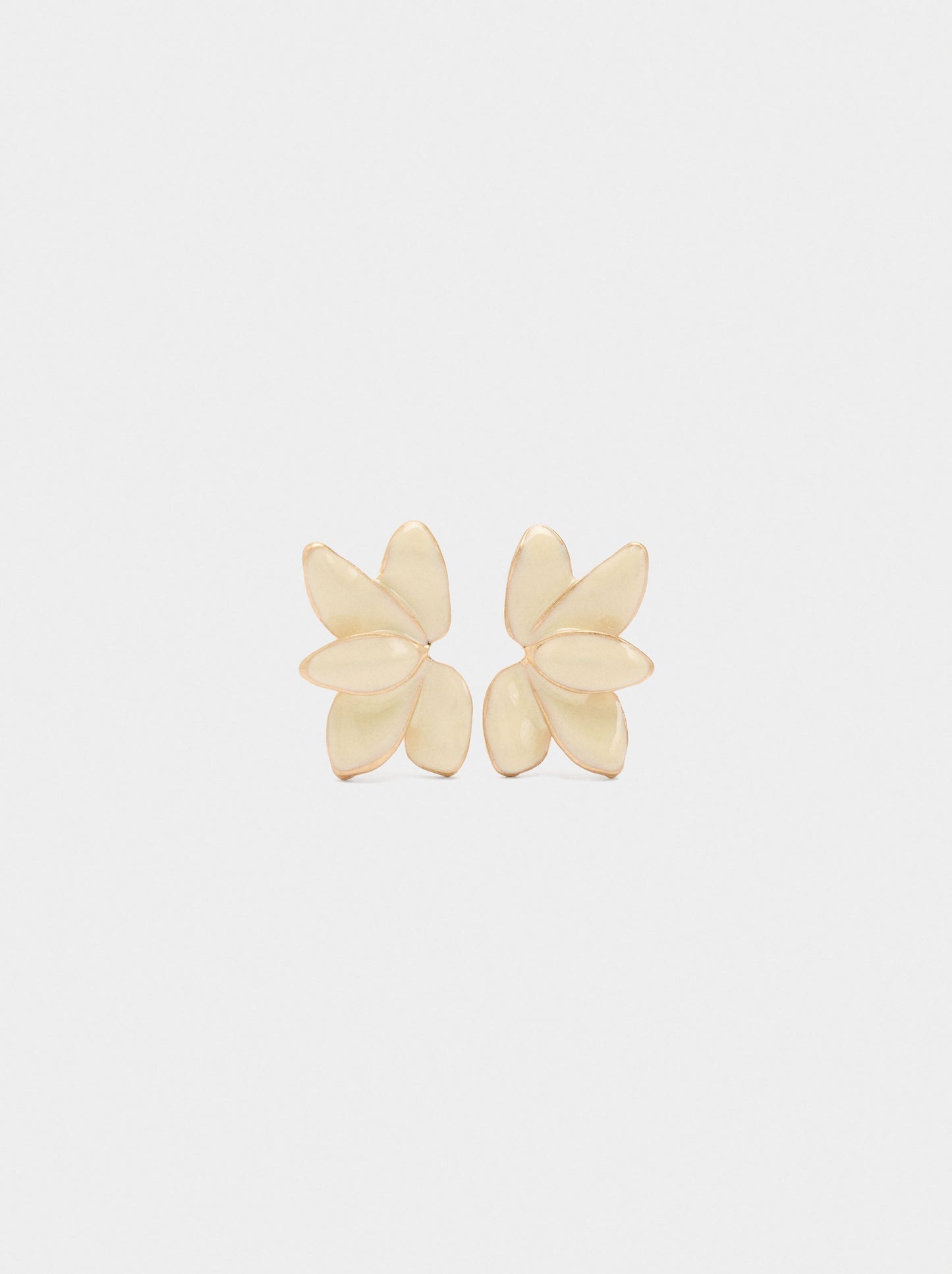 Earrings With Half-Flower