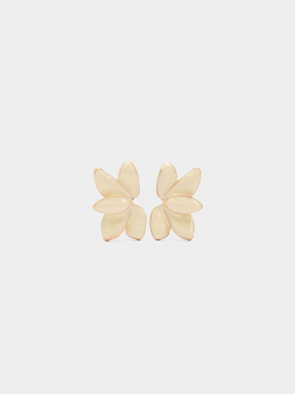 Earrings With Half-Flower
