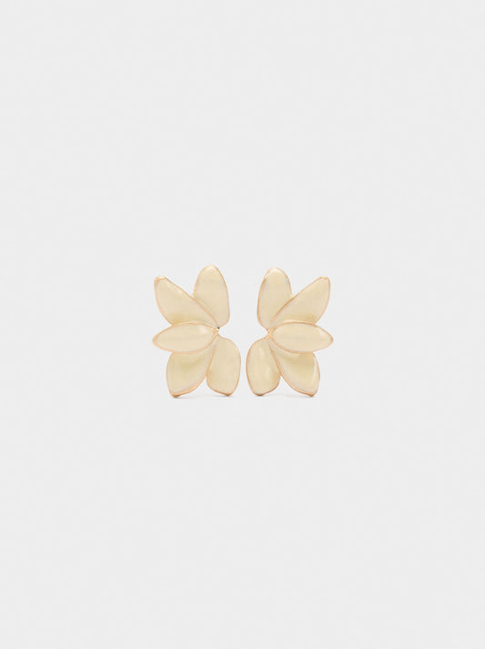 Earrings With Half-Flower