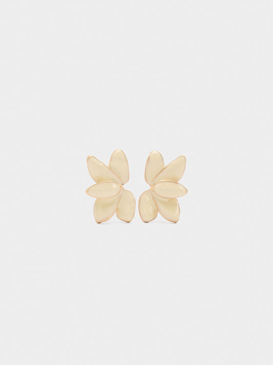 Earrings With Half-Flower