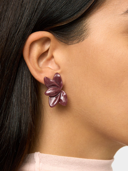 Resin Flower Earrings