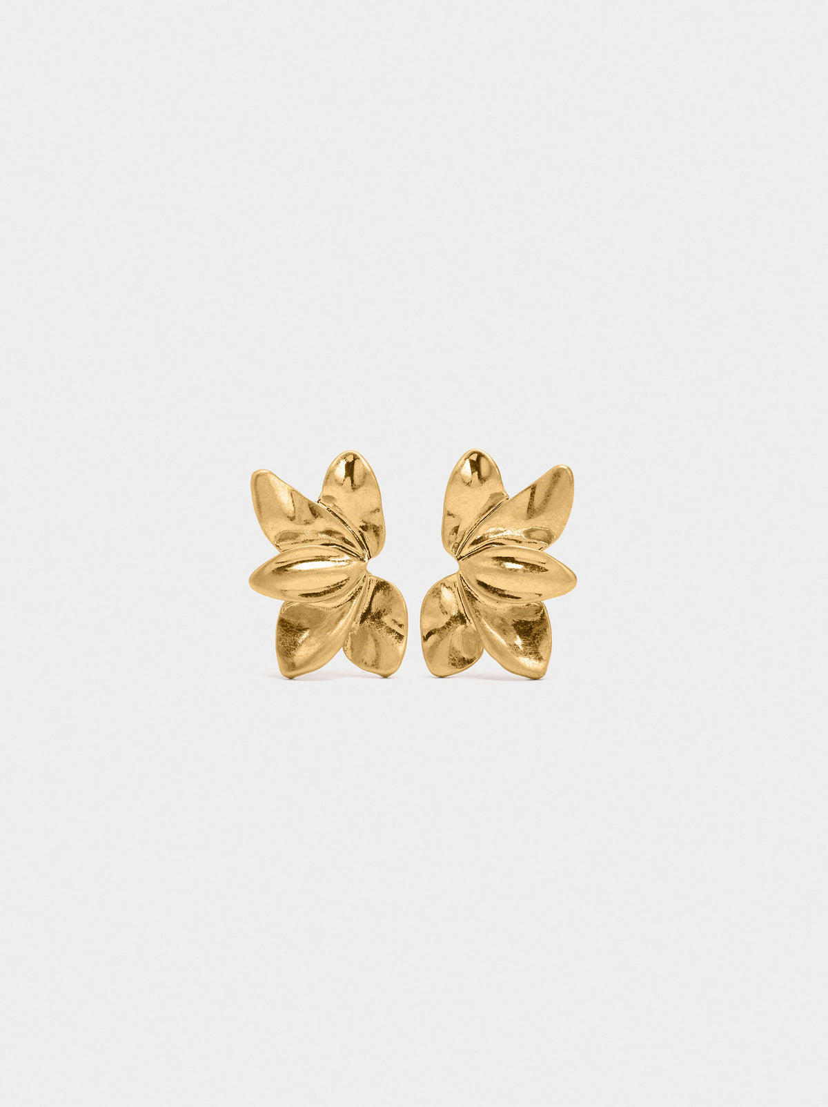Earrings With Half-Flower