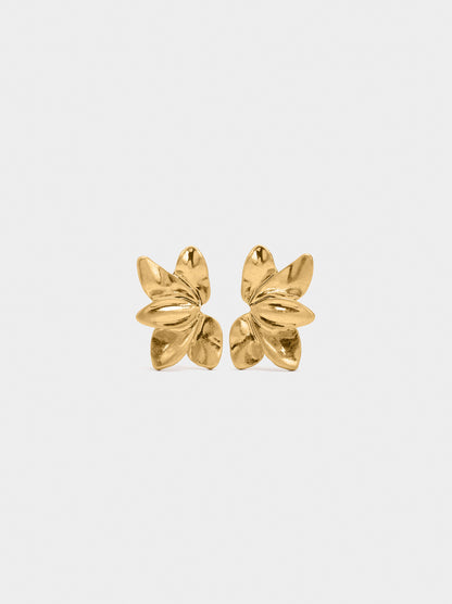 Earrings With Half-Flower