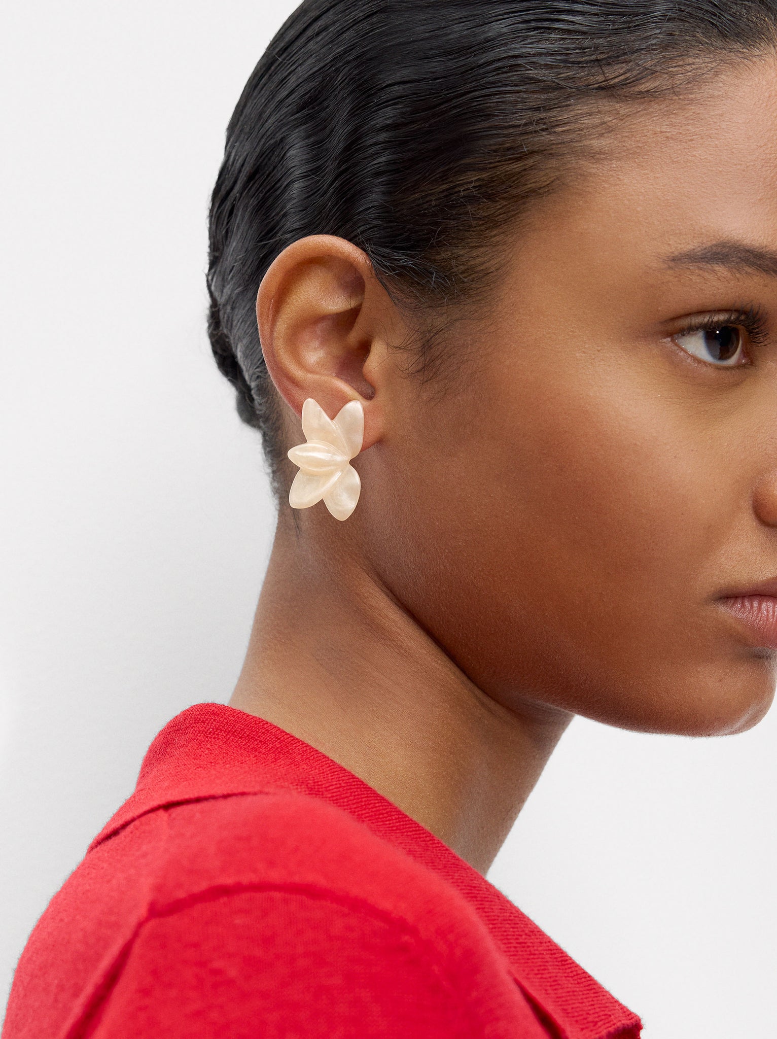 Resin Flower Earrings