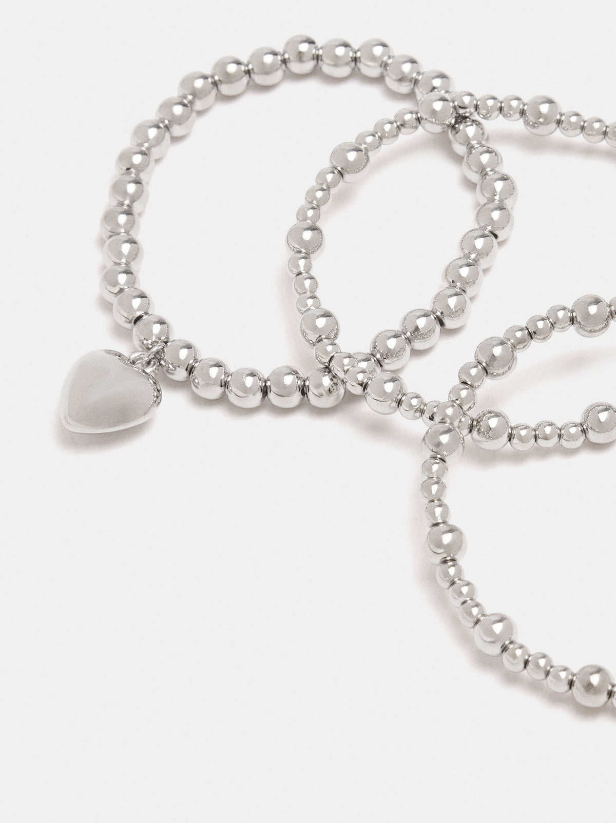 Set Of Elasticated Heart Bracelets