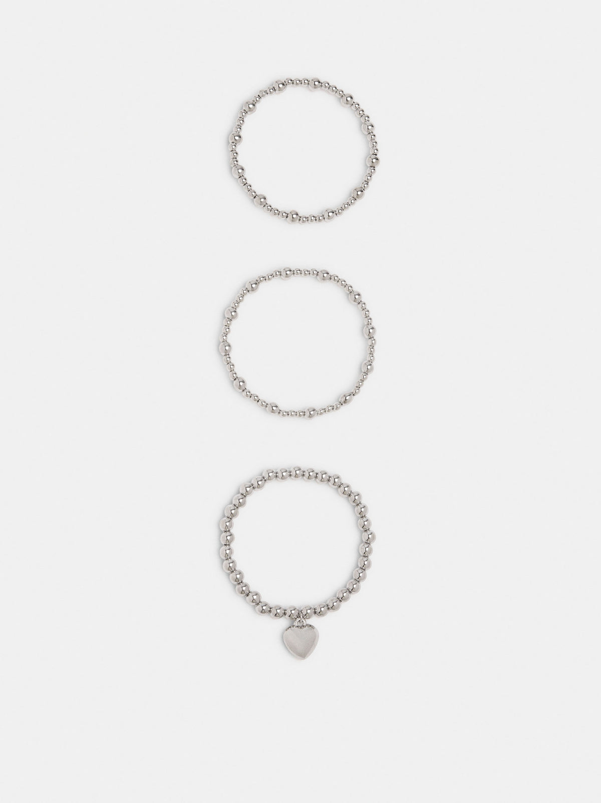 Set Of Elasticated Heart Bracelets