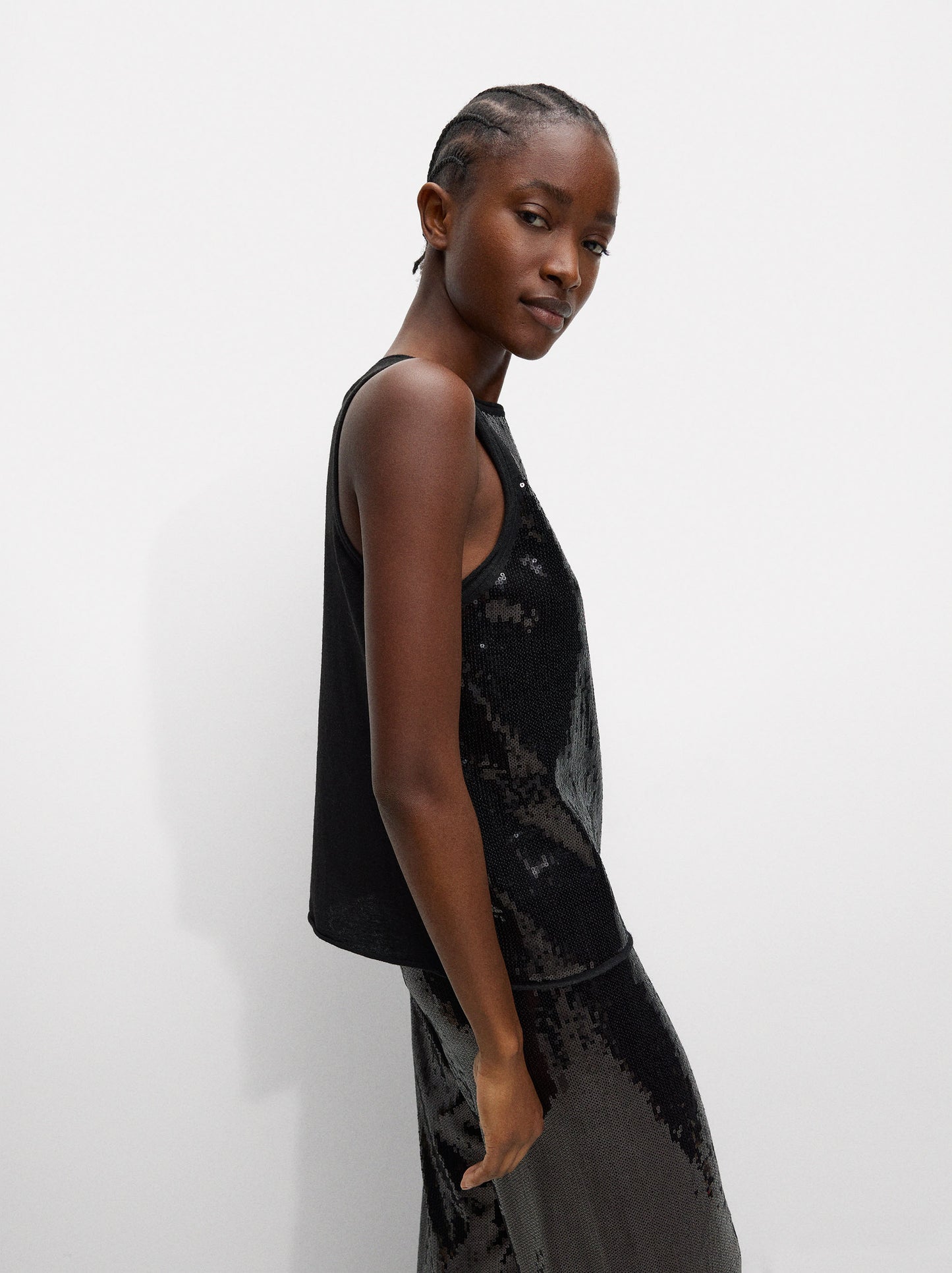 Knit Top With Sequins