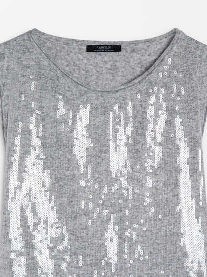 Knit Top With Sequins