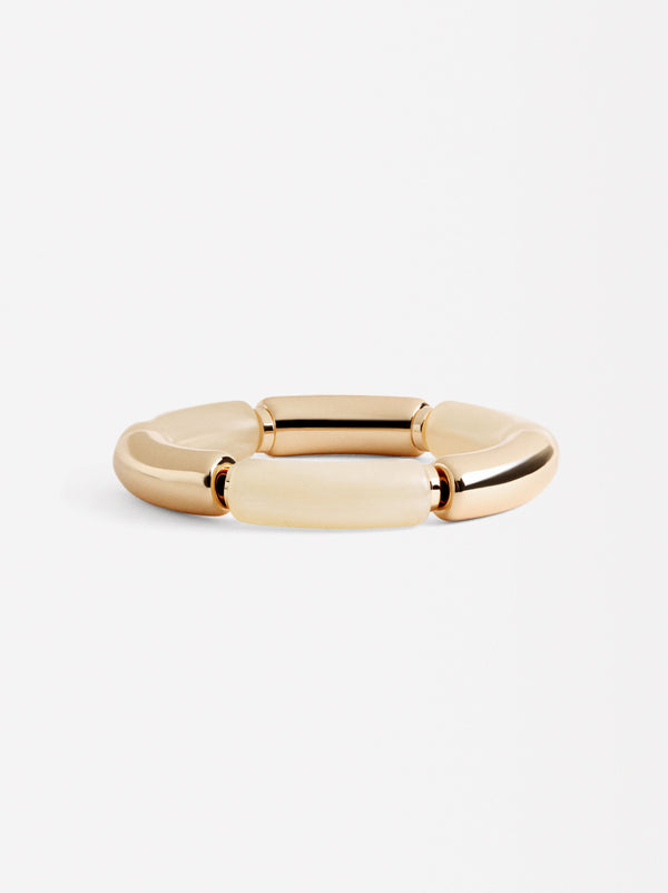 Segmented Golden Bracelet