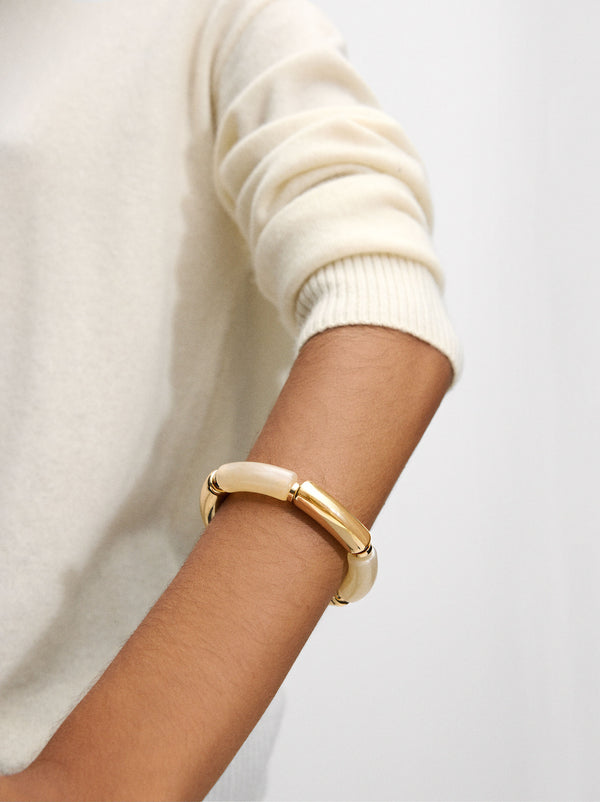 Segmented Golden Bracelet