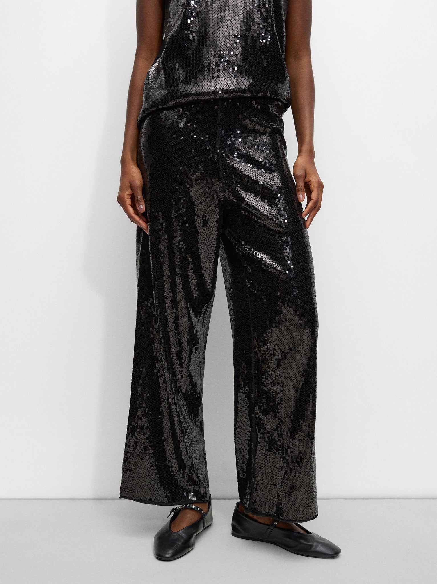 Knit Trousers With Sequins