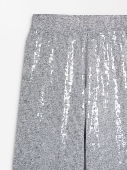 Knit Trousers With Sequins