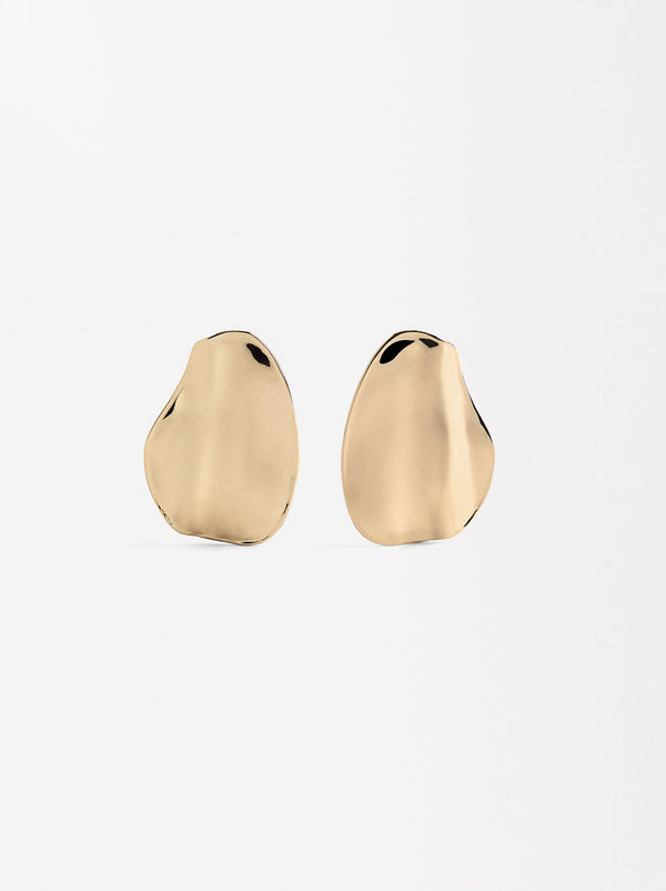 Oval Embossed Earrings