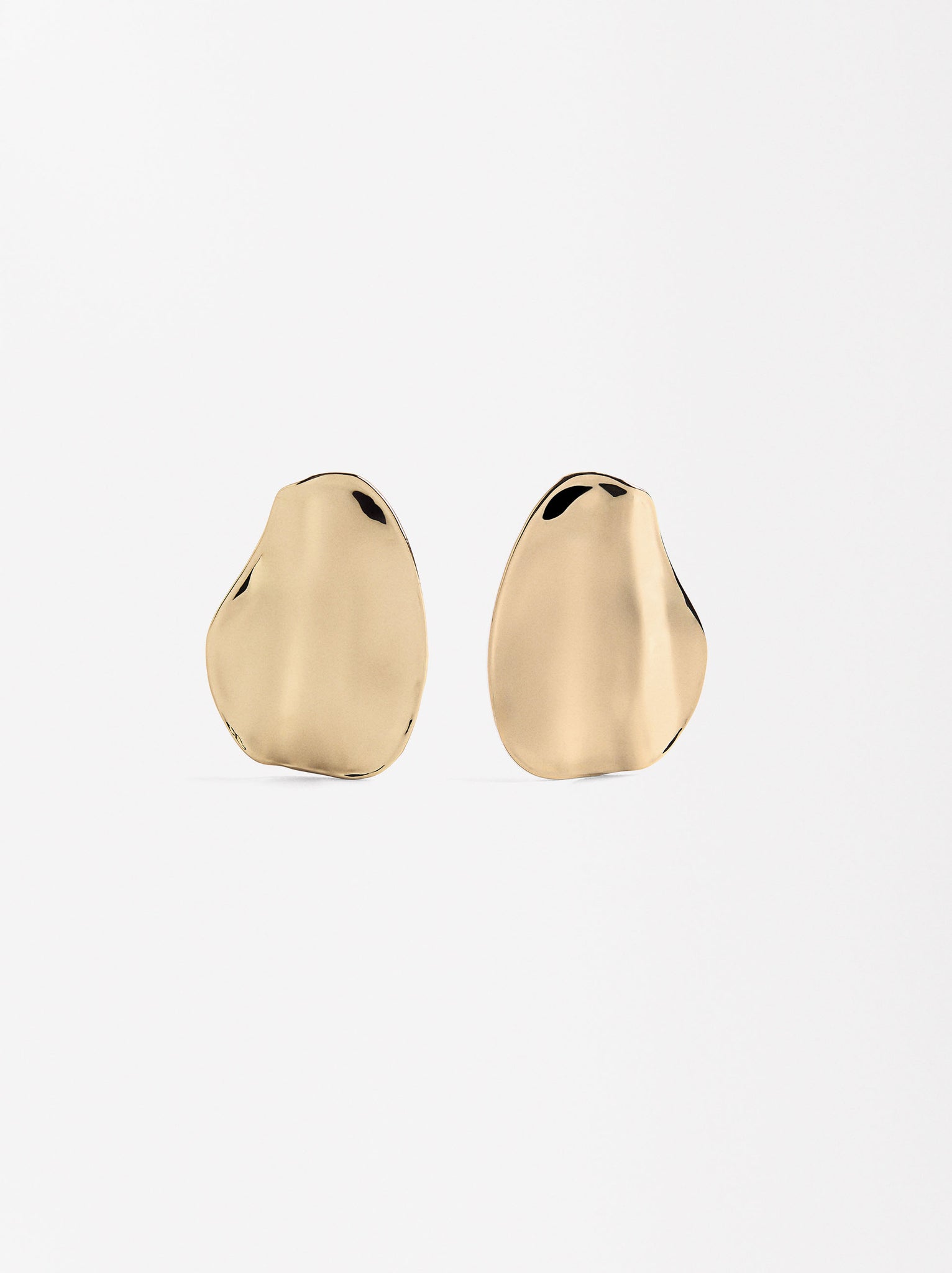 Oval Embossed Earrings