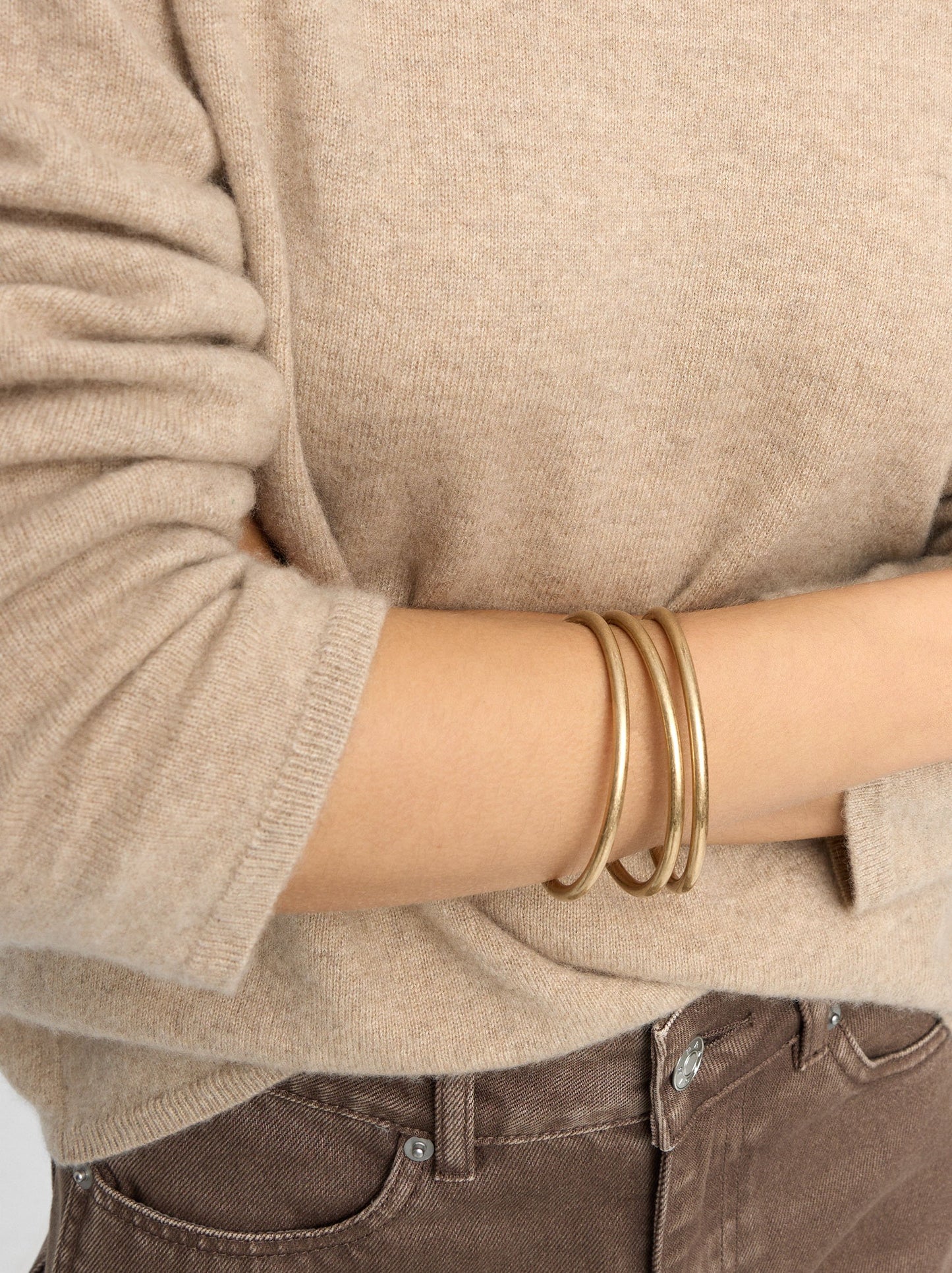 Set Of Plain Bracelets