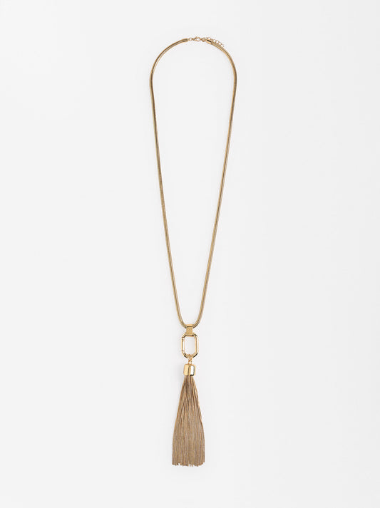 Necklace With Fringe Pendant
