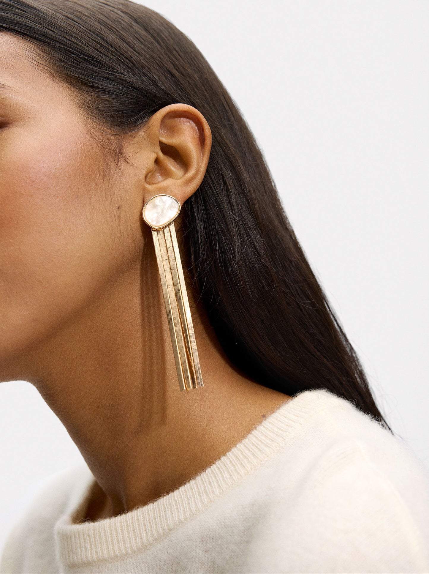 Long Cascade Effect Earrings